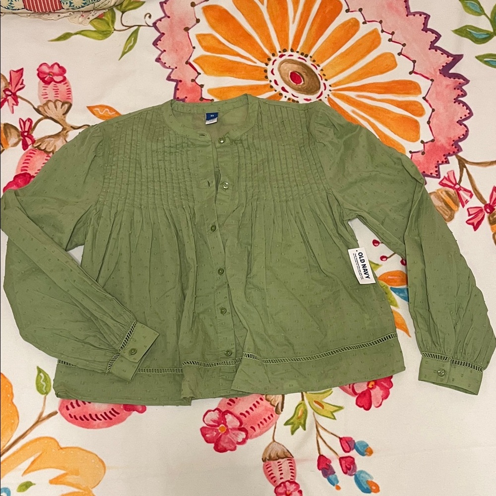 Old Navy Green Blouse